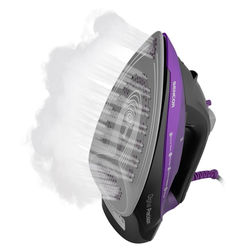 Sencor - Gőzölős vasaló 2700W/230V lila/fekete