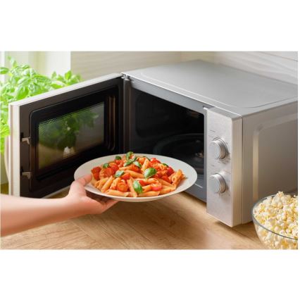 Sencor - Grillfunkciós mikrohullámú sütő 700W/1000W/230V 20 l matt króm