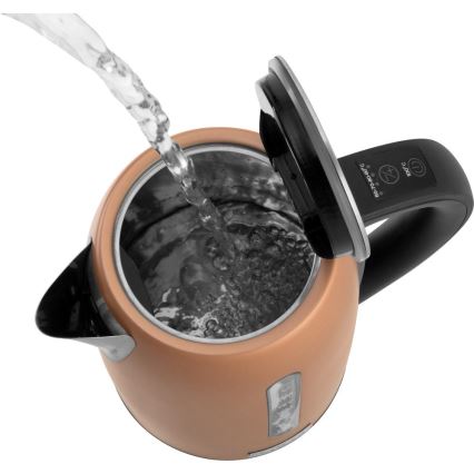 Sencor - Gyorsforraló hőmérséklet-szabályozással, 1,7 l, 2150 W/230 V, réz