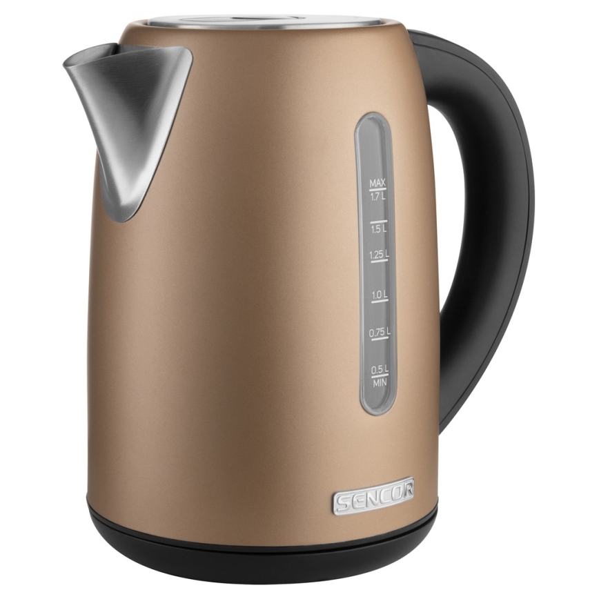 Sencor - Gyorsforraló termosztáttal 1,7 l 2150W/230V barna