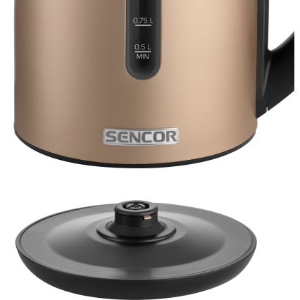 Sencor - Gyorsforraló termosztáttal 1,7 l 2150W/230V barna