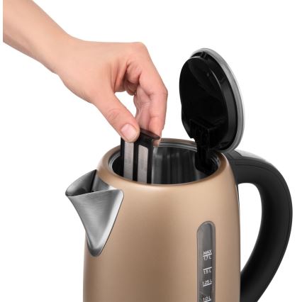 Sencor - Gyorsforraló termosztáttal 1,7 l 2150W/230V barna