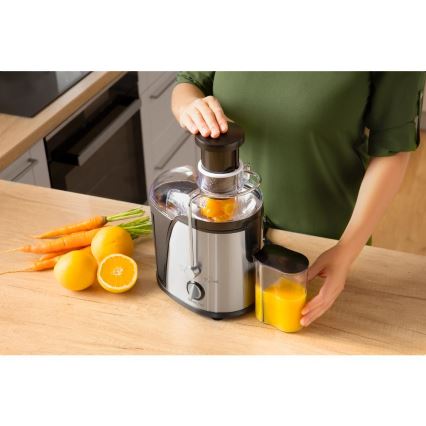 Sencor - Gyümölcscentrifuga 400W/230V matt króm/fekete