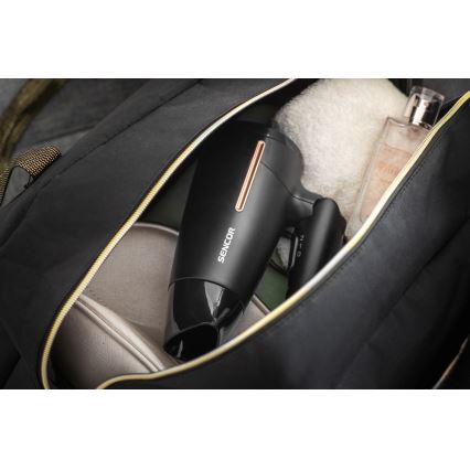 Sencor - Hajszárító 1600W/230V fekete/arany
