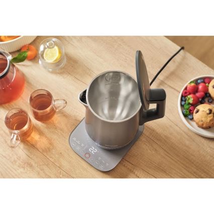 Sencor - Hőfokszabályozós vízforraló 1,7 l, 1800 W/230 V, rozsdamentes acél