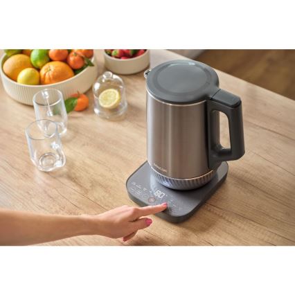 Sencor - Hőfokszabályozós vízforraló 1,7 l, 1800 W/230 V, rozsdamentes acél