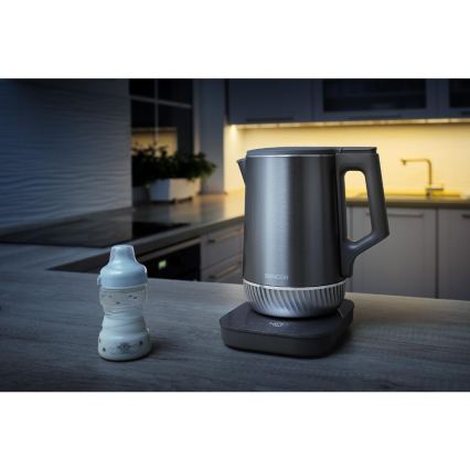 Sencor - Hőfokszabályozós vízforraló 1,7 l, 1800 W/230 V, rozsdamentes acél