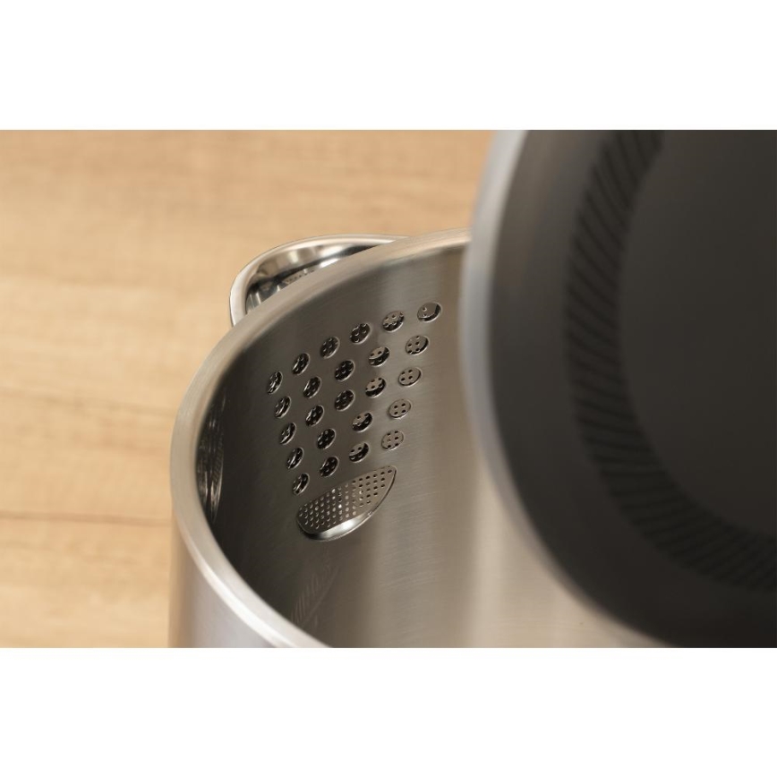 Sencor - Hőfokszabályozós vízforraló 1,7 l, 1800 W/230 V, rozsdamentes acél