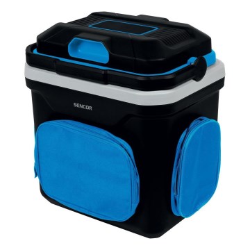 Sencor - Hordozható autóhűtő 24 l 60W/12V/230V fekete/kék