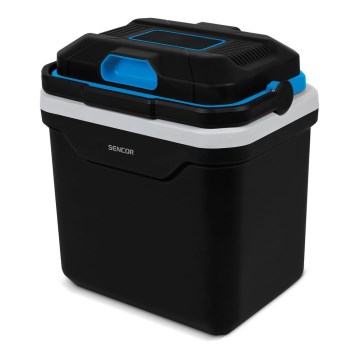 Sencor - Hordozható autós hűtő 24 l 60W/12V/230V fekete