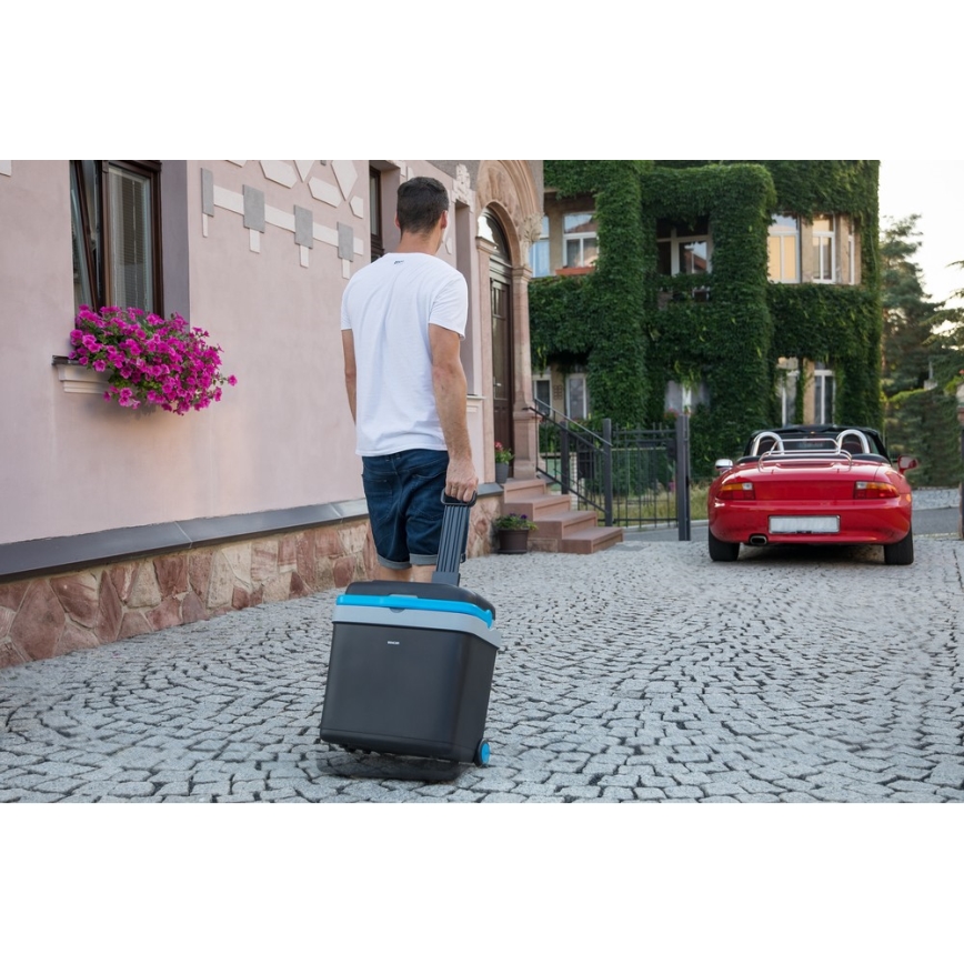 Sencor - Hordozható autós hűtő 33 l 60W/12V/230V fekete