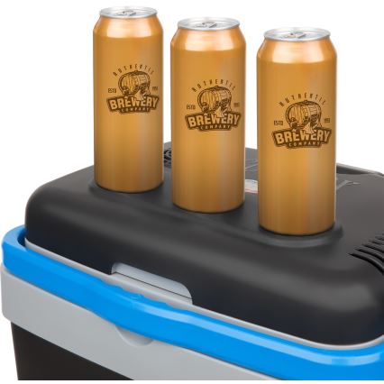 Sencor - Hordozható autós hűtő 33 l 60W/12V/230V fekete