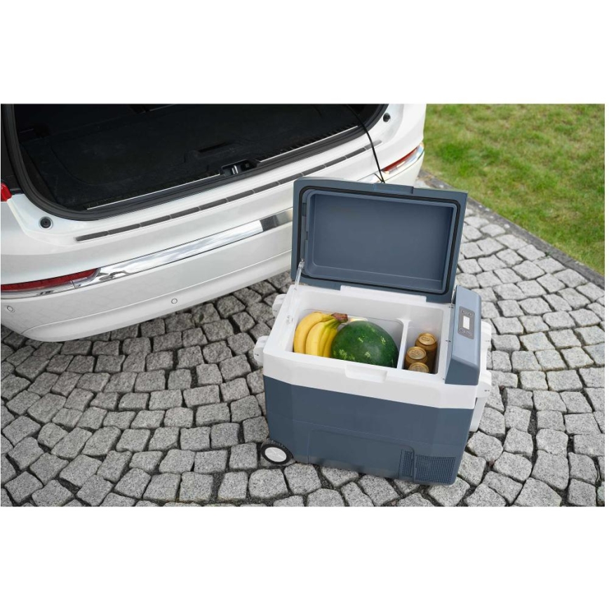 Sencor - Hordozható kompresszoros autóhűtő 55 l 70W/12V/230V kék/fehér
