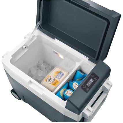 Sencor - Hordozható kompresszoros autóhűtő 55 l 70W/12V/230V kék/fehér