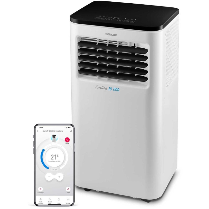 Sencor - Intelligens mobil klíma 3 az 1-ben teljes tartozékokkal 1050W/230V 10000 BTU Wi-Fi + távirányítás