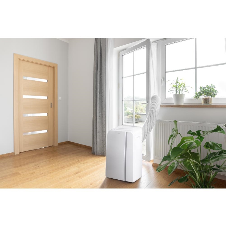 Sencor - Intelligens mobil klíma 3 az 1-ben teljes tartozékokkal 1450W/230V 12000 BTU Wi-Fi fehér + távirányítás