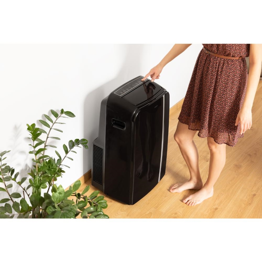 Sencor - Intelligens mobil klíma 3 az 1-ben teljes tartozékokkal 1450W/230V 12000 BTU Wi-Fi fekete + távirányítás