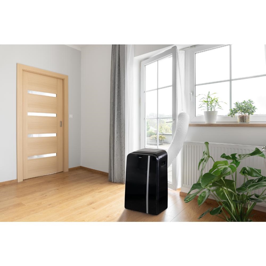 Sencor - Intelligens mobil klíma 3 az 1-ben teljes tartozékokkal 1450W/230V 12000 BTU Wi-Fi fekete + távirányítás