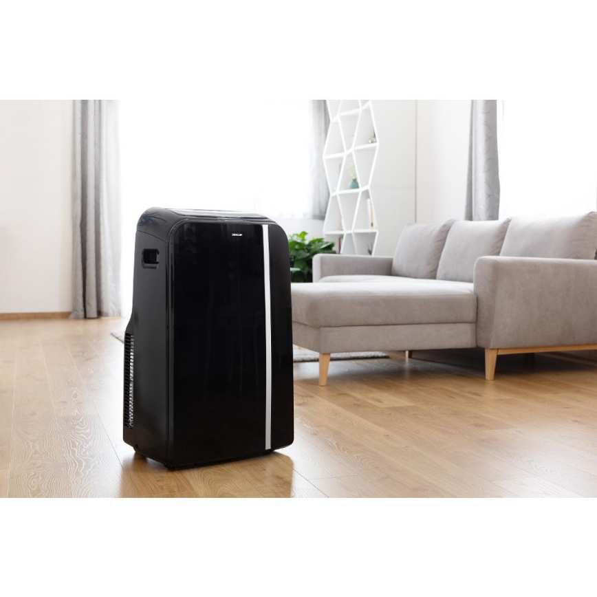 Sencor - Intelligens mobil klíma 3 az 1-ben teljes tartozékokkal 1450W/230V 12000 BTU Wi-Fi fekete + távirányítás