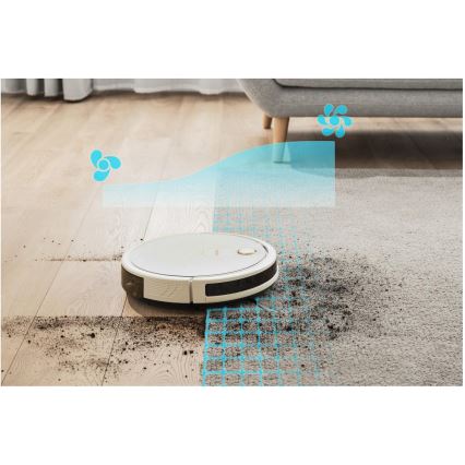 Sencor - Intelligens robotporszívó felmosóval 2in1 28W/2600 mAh Wi-Fi fehér + távirányítás