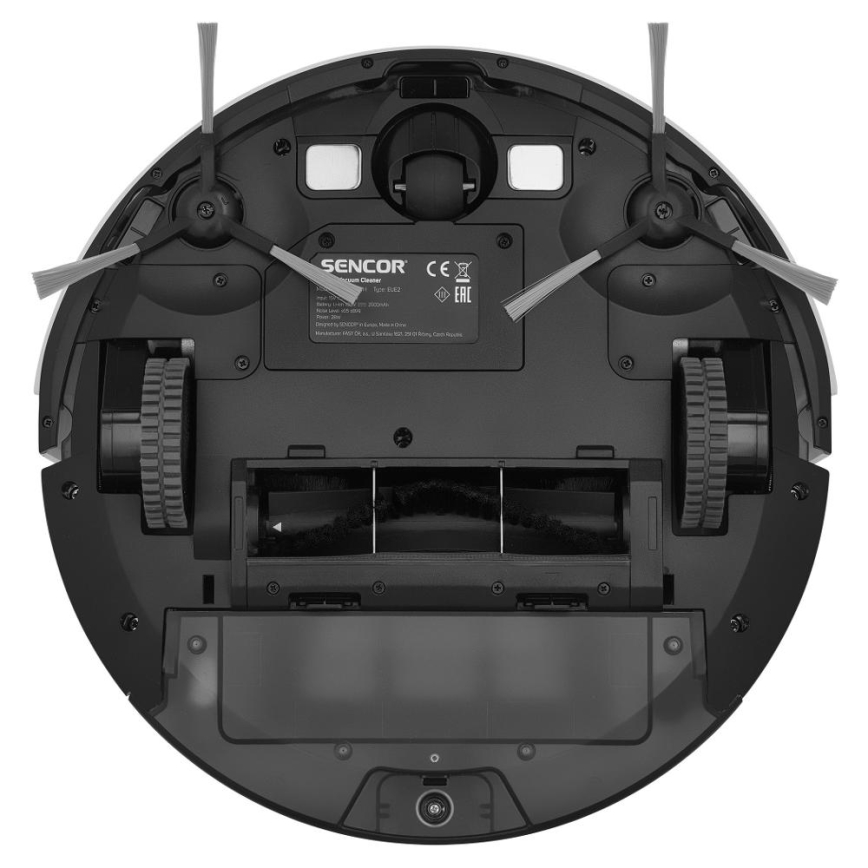 Sencor - Intelligens robotporszívó felmosóval 2in1 28W/2600 mAh Wi-Fi fehér + távirányítás