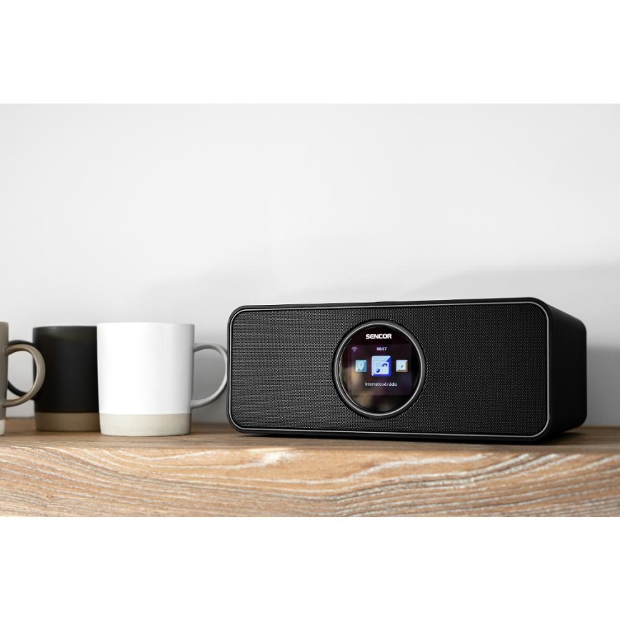 Sencor - Internetrádió 14W/5V Wi-Fi + távirányító