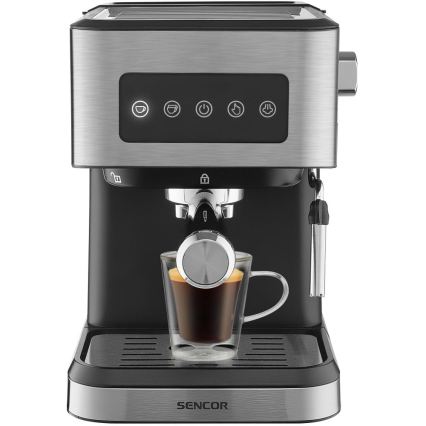 Sencor - Karos eszpresszó kávéfőző 1050W/230V fekete/matt króm