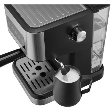 Sencor - Karos eszpresszó kávéfőző 1050W/230V fekete/matt króm