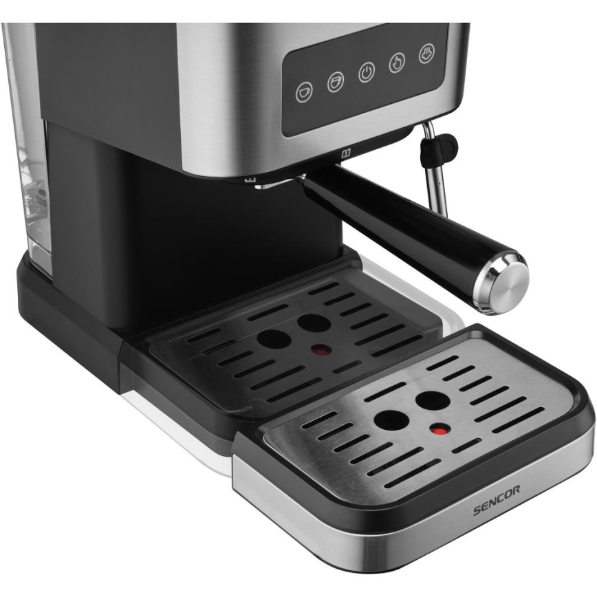 Sencor - Karos eszpresszó kávéfőző 1050W/230V fekete/matt króm