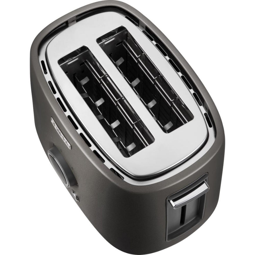 Sencor - Két szeletes kenyérpirító melegítőrácssal 1000W/230V antracit