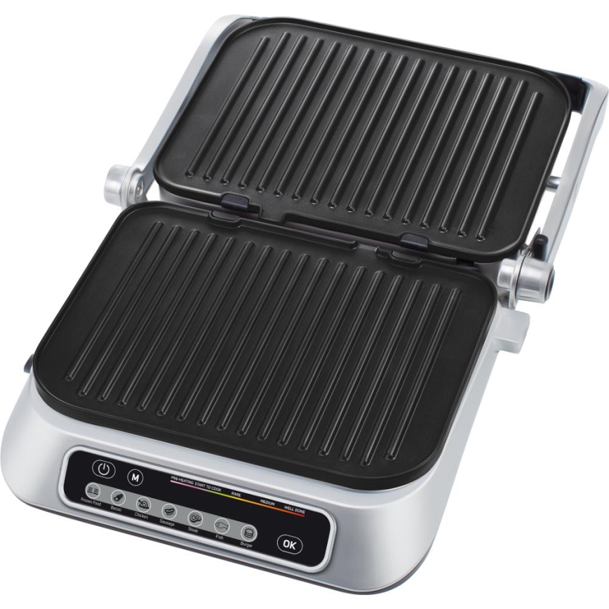 Sencor - Kontakt grill 2100W/230V matt króm