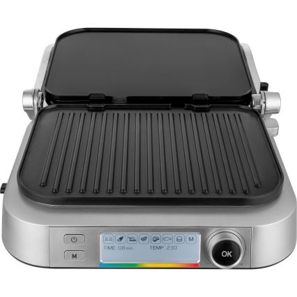 Sencor - Kontakt grill 2100W/230V matt króm