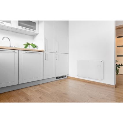 Sencor - Konvekciós fűtőtest LCD kijelzővel 750W/1500W/230V Wi-Fi Tuya IP24 fehér + távirányító