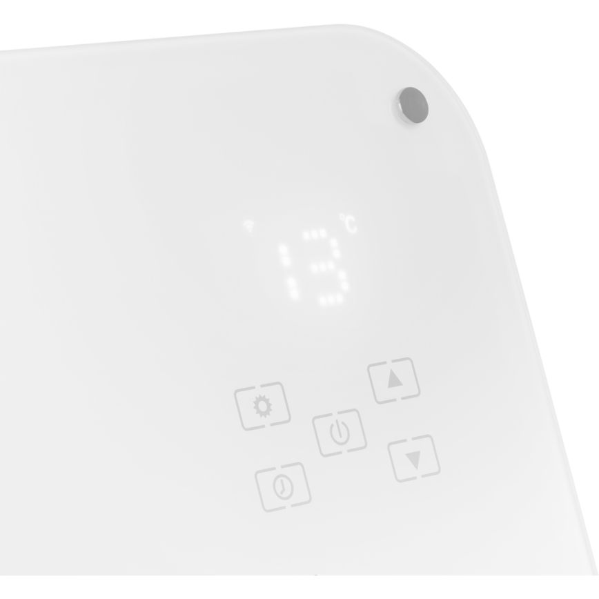 Sencor - Konvekciós fűtőtest LCD kijelzővel 750W/1500W/230V Wi-Fi Tuya IP24 fehér + távirányító