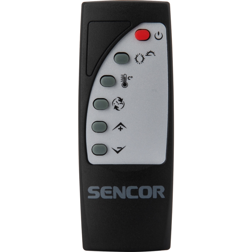 Sencor - Konvekciós fűtőtest LCD kijelzővel 750W/1500W/230V Wi-Fi Tuya IP24 fehér + távirányító