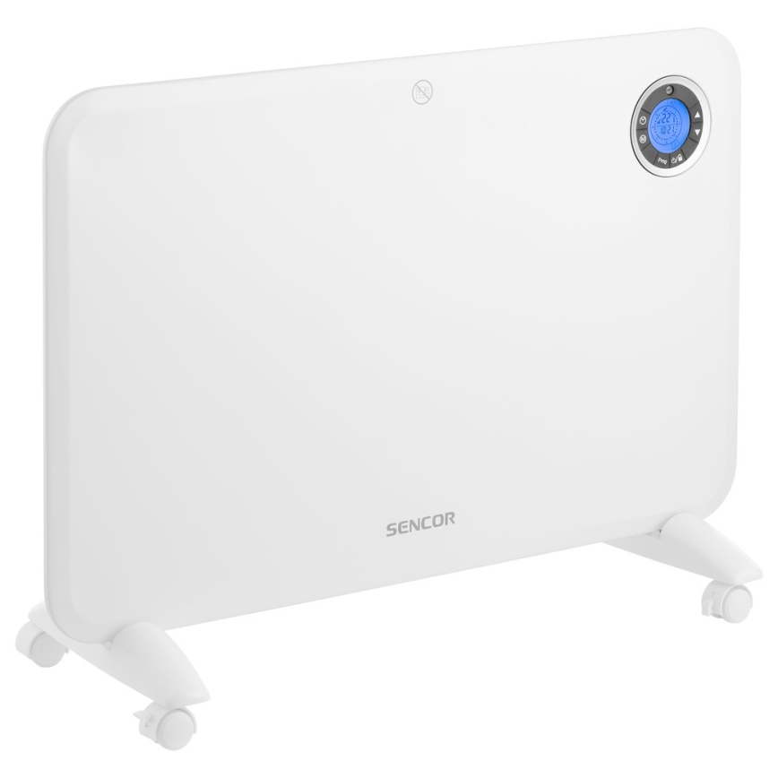 Sencor - Konvektor LCD-kijelzővel és termosztáttal 750W/1500W/230V IP24