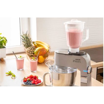 Sencor - Konyhai robotgép rozsdamentes acél tálral 1700W/230V matt króm