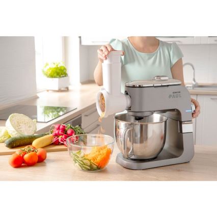 Sencor - Konyhai robotgép rozsdamentes acél tálral 1700W/230V matt króm