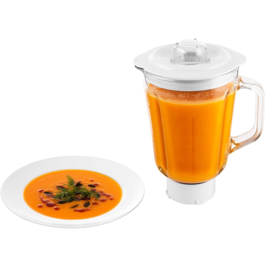 Sencor - Konyhai robotgép rozsdamentes acél tálral 1700W/230V matt króm