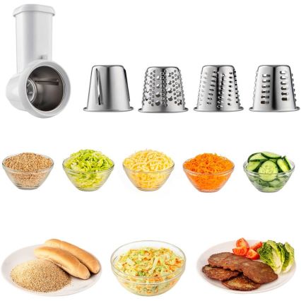 Sencor - Konyhai robotgép rozsdamentes acél tálral 1700W/230V matt króm