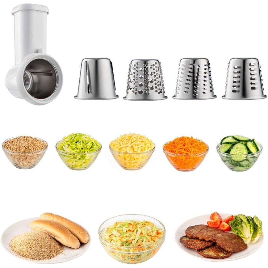 Sencor - Konyhai robotgép rozsdamentes acél tálral 1700W/230V matt króm