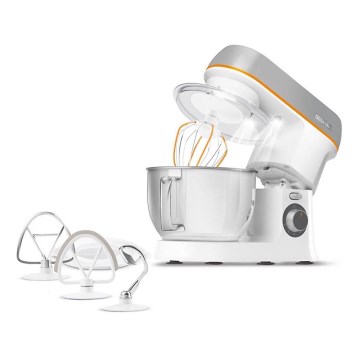 Sencor - Konyhai robotgép rozsdamentes acél tállal 1000W/230V fehér/ezüst