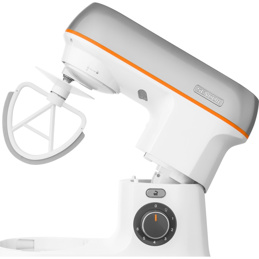 Sencor - Konyhai robotgép rozsdamentes acél tállal 1000W/230V fehér/ezüst