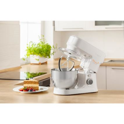 Sencor - Konyhai robotgép rozsdamentes acél tállal 1000W/230V fehér