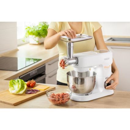 Sencor - Konyhai robotgép rozsdamentes acél tállal 1000W/230V fehér