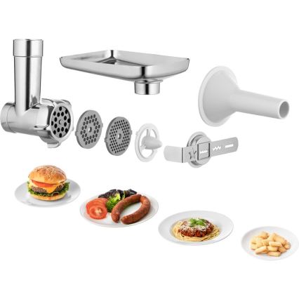 Sencor - Konyhai robotgép rozsdamentes acél tállal 1000W/230V fehér