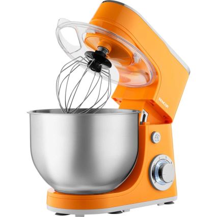 Sencor - Konyhai robotgép rozsdamentes acéltállal 1300W/230V narancssárga