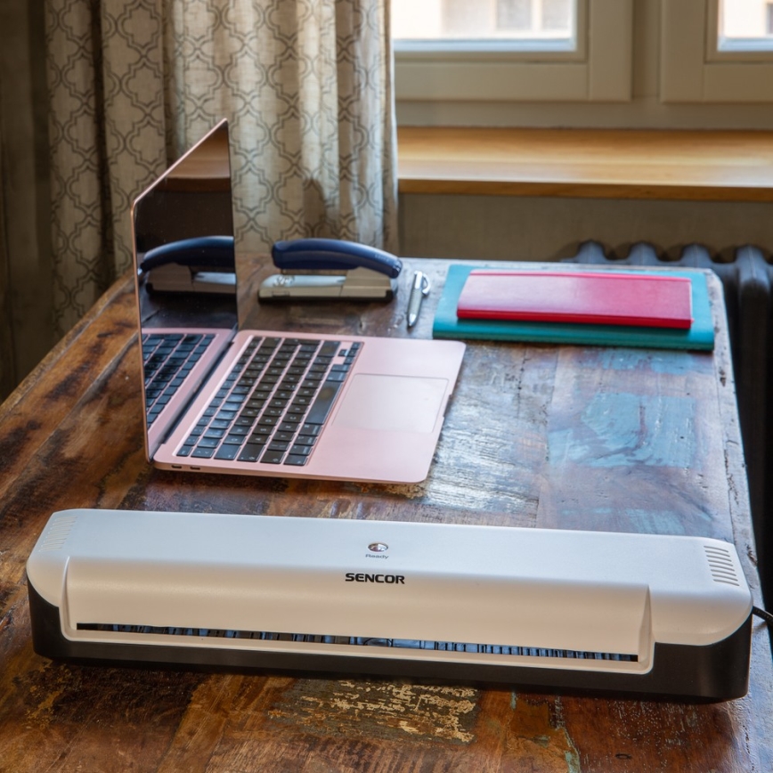 Sencor - Laminálógép A3 160W/230V fehér/fekete