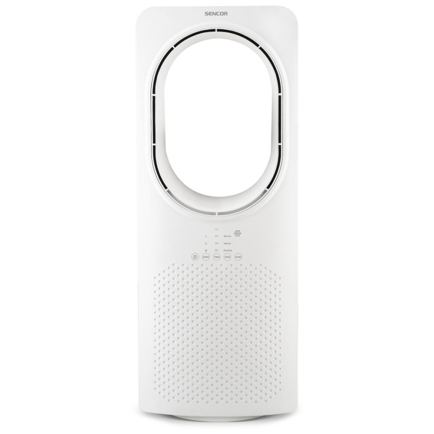 Sencor - Lapát nélküli padlóventilátor 50W/230V fehér + távirányítás