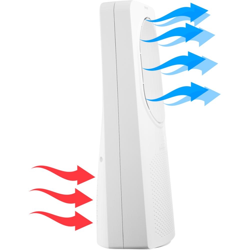 Sencor - Lapát nélküli padlóventilátor 50W/230V fehér + távirányítás